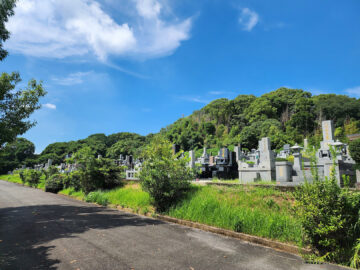 札幌市南区の墓地風景